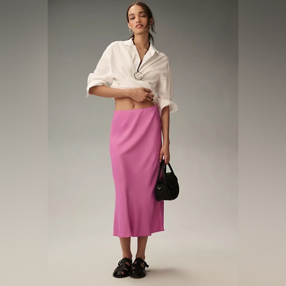 Anthropologie Tilda Slip Skirt